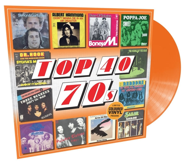 Various - Top 40 70's (Limited edition, orange vinyl) (LP)