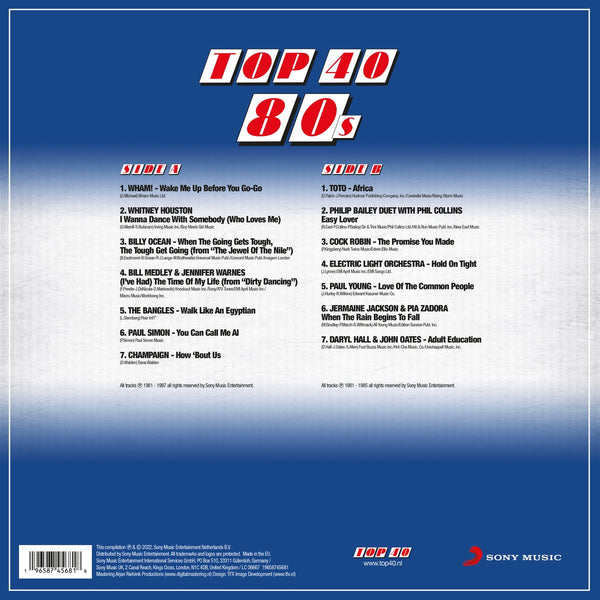 Various - Top 40 80's (Limited edition, blue vinyl) (LP)