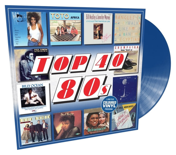 Various - Top 40 80's (Limited edition, blue vinyl) (LP)