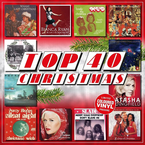 Various - Top 40 Christmas (Limited edition, red vinyl) (LP)