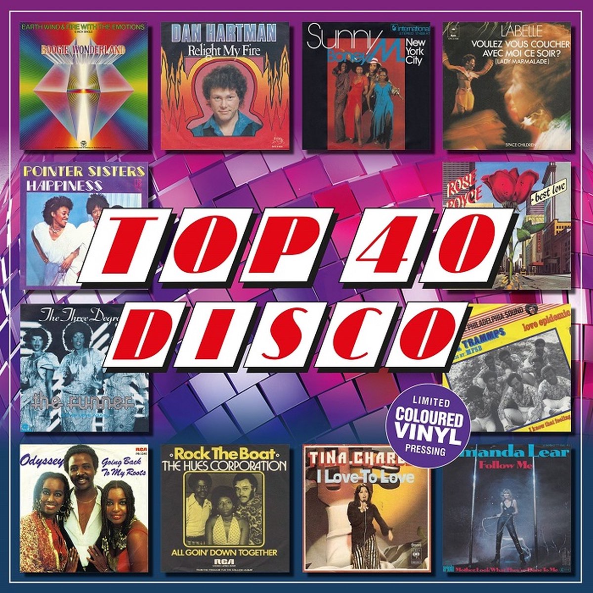 Various - Top 40 Disco (Limited edition, purple vinyl) (LP)