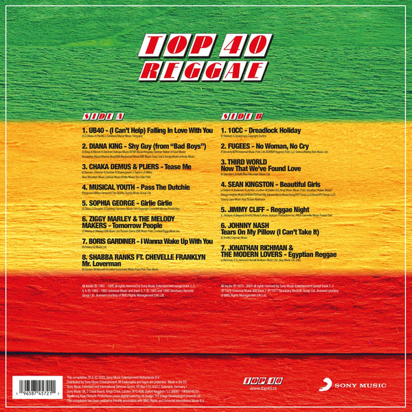 Various - Top 40 Reggae (Limited edition, red vinyl) (LP)
