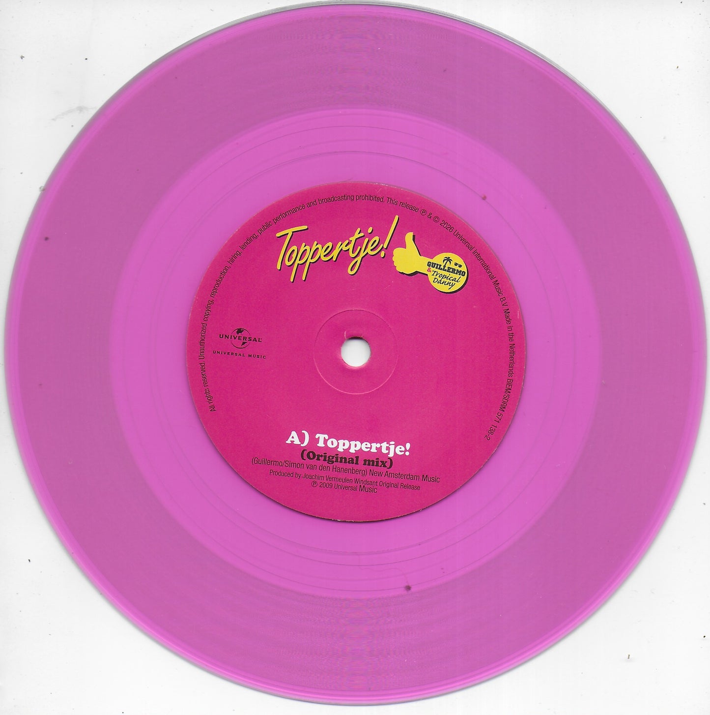 Guillermo & Tropical Danny - Toppertje! (20th Anniversary, transparent magenta vinyl)