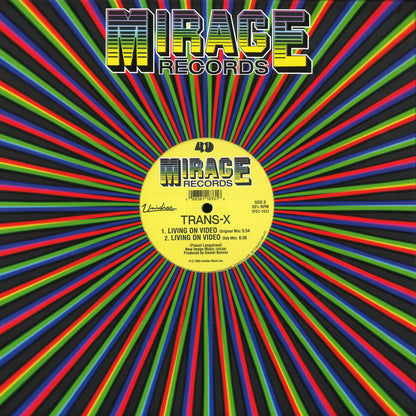 Trans-X - Living on video (Claptone remix) (Yellow with white swirl vinyl) (12" Maxi Single)