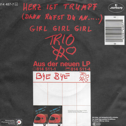 Trio - Herz ist trumpf (Dann rufst Du an...)