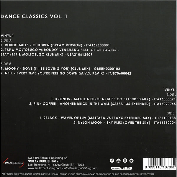 Various - Dance Classics Vol. 1 (Limited edition) (2LP)