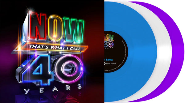 Various - Now That's What I Call 40 Years (Limited edition, blue, white & violet vinyl) (3LP)