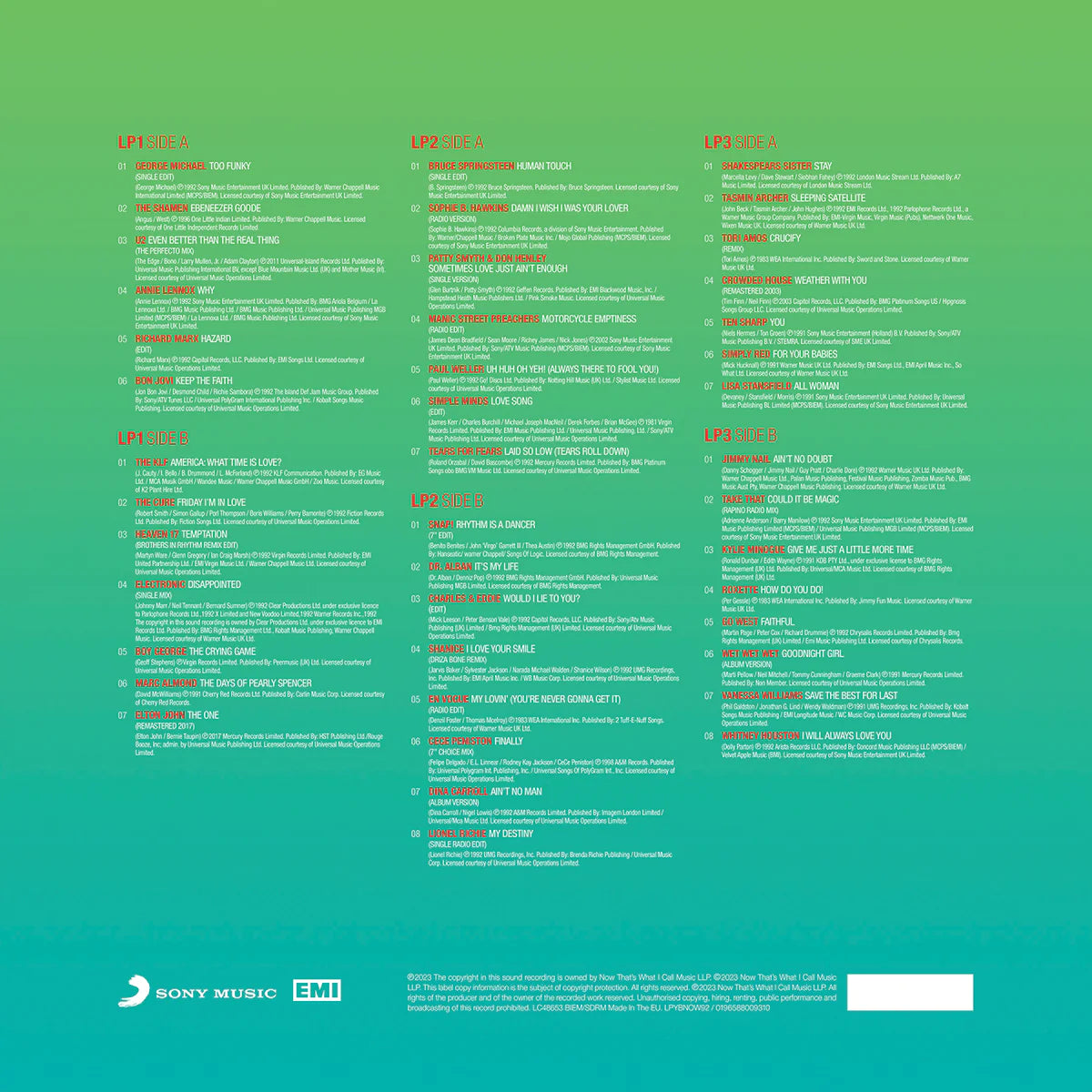 Various - Now Yearbook 1992 (Limited edition, green vinyl)  (3LP)