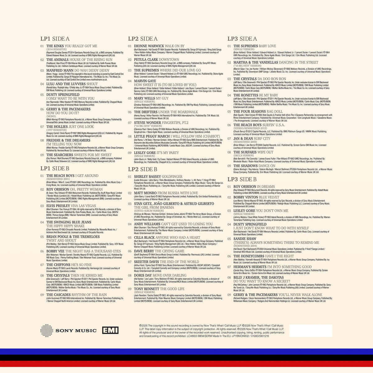 Various - Now Yearbook Presents The 1960s Volume 2: 1963-1964 (White vinyl) (3LP)