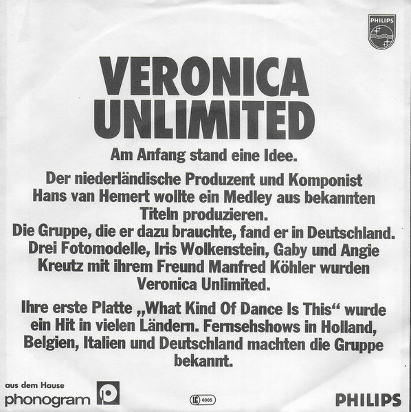 Veronica Unlimited - Right on (Duitse uitgave)
