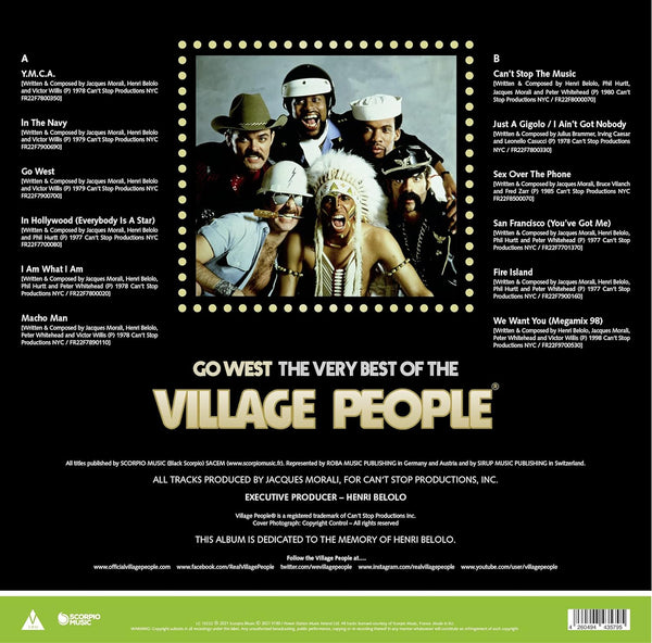 Village People - Go West / The Very Best Of The Village People (Limited edition, neon-green marbled vinyl) (LP)