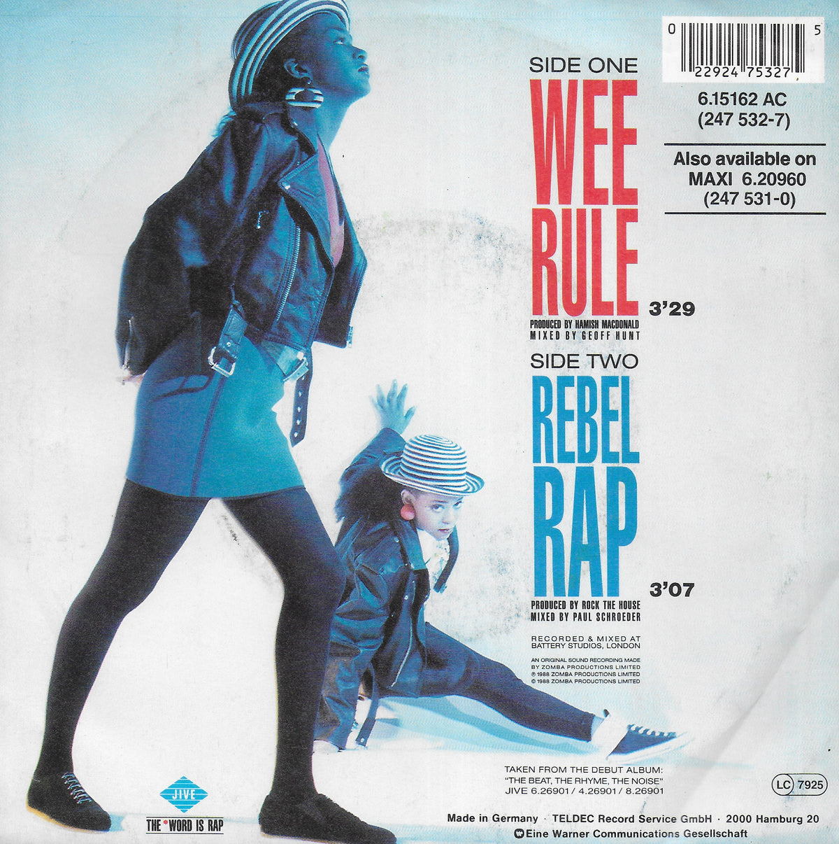 Wee Papa Girl Rappers - Wee rule (Duitse uitgave)
