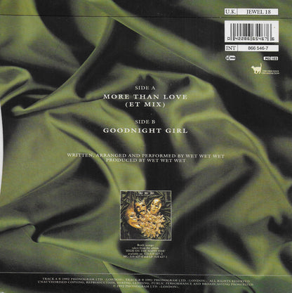 Wet Wet Wet - More than love / Goodnight girl (Engelse uitgave)