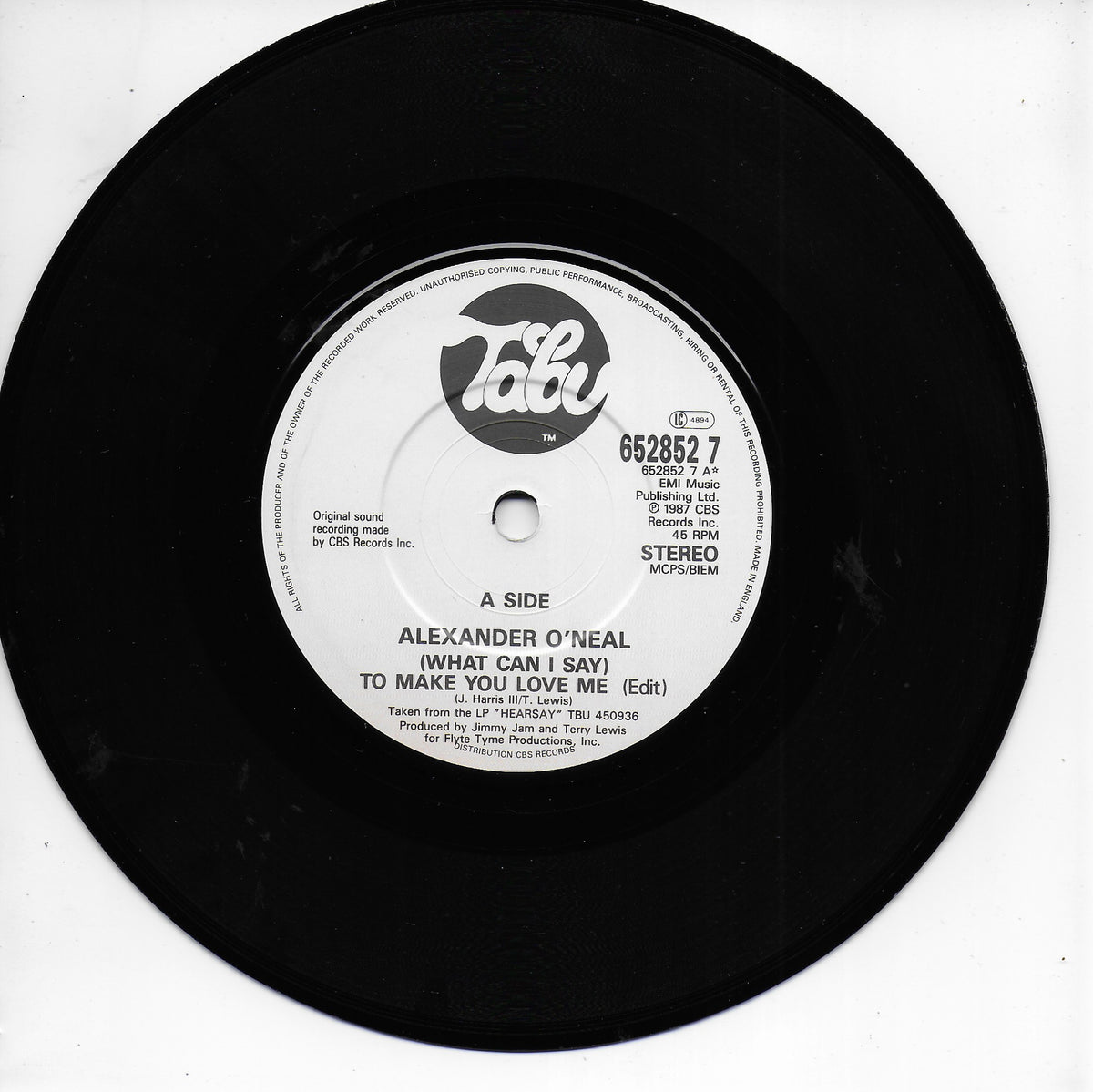 Alexander O'Neal - (What can i say) to make you love me (Engelse uitgave)
