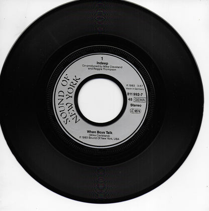 Indeep - When boys talk (Duitse uitgave)