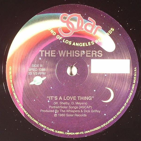 The Whispers - Rock steady / It's a love thing (Clear purple with swirls vinyl) (12" Maxi Single)