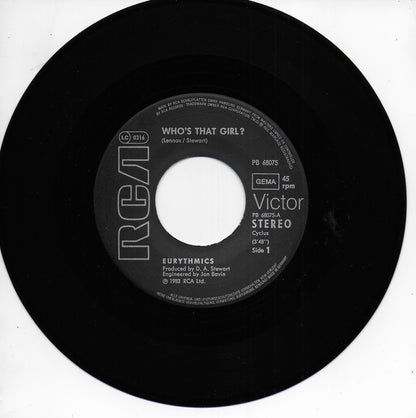 Eurythmics - Who's that girl? (Duitse uitgave)