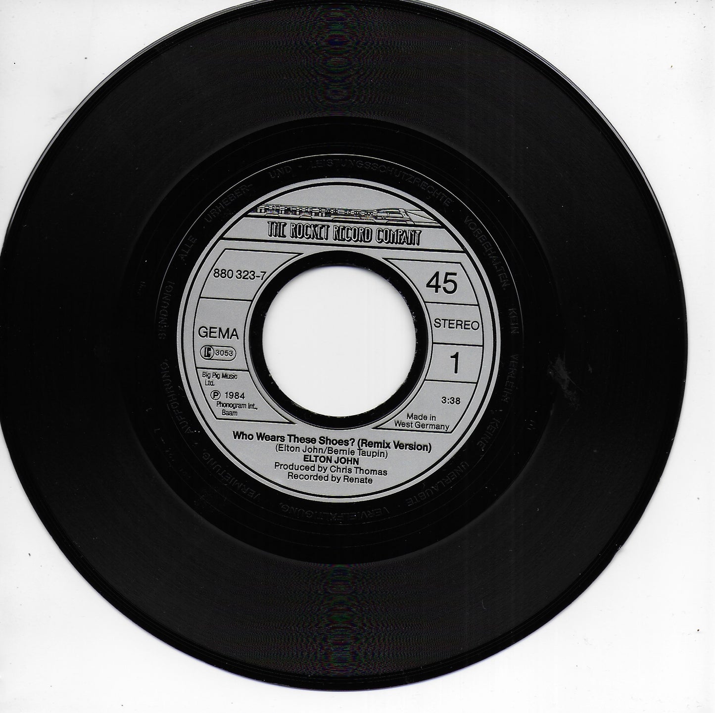 Elton John - Who wears these shoes (Duitse uitgave)