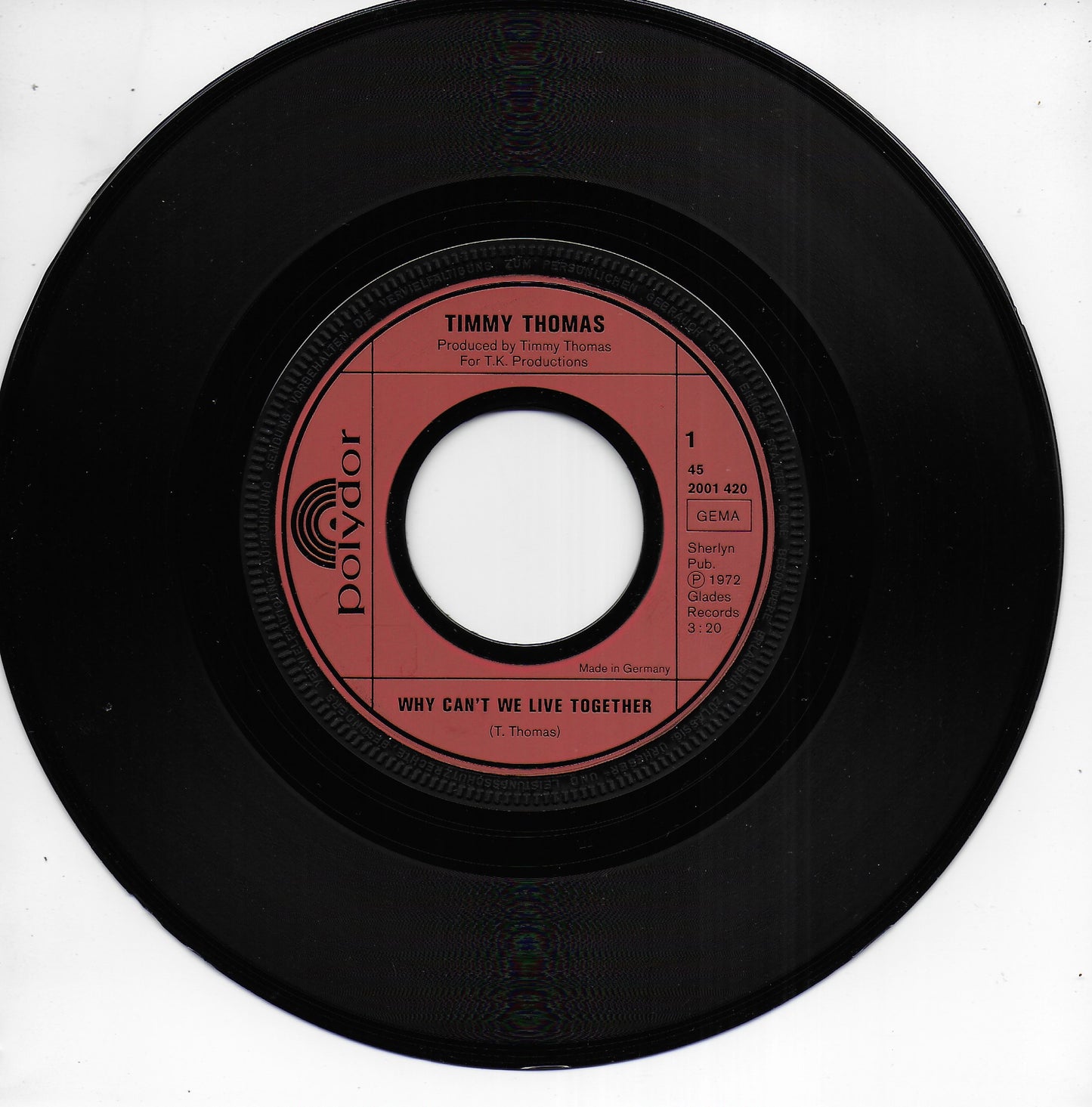 Timmy Thomas - Why can't we live together (Duitse uitgave)