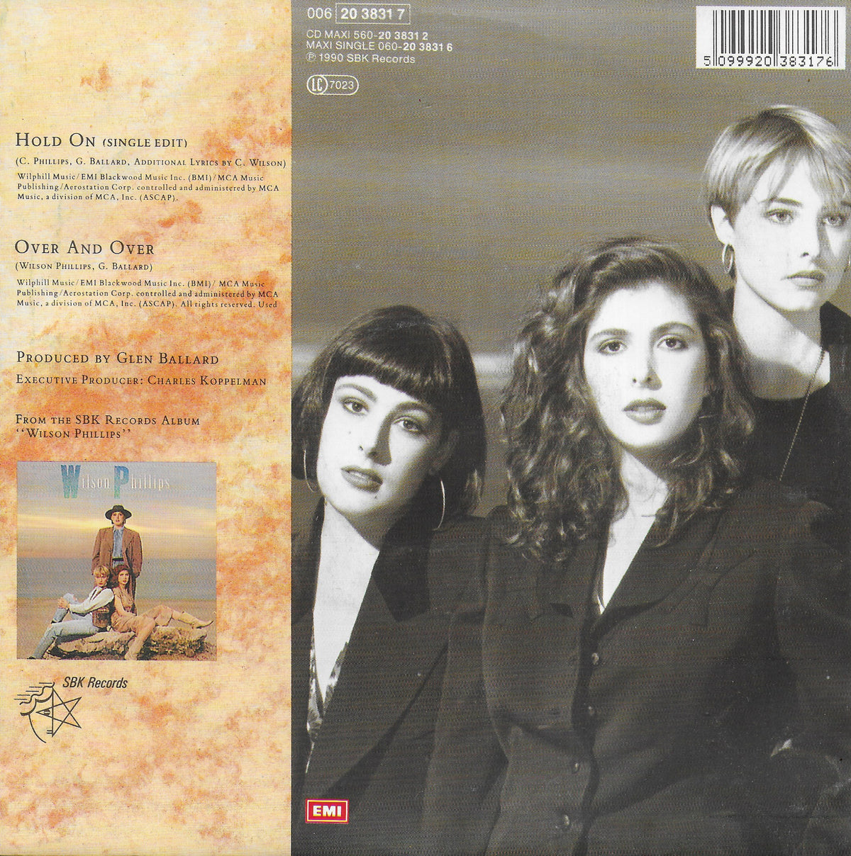 Wilson Phillips - Hold on (Duitse uitgave)