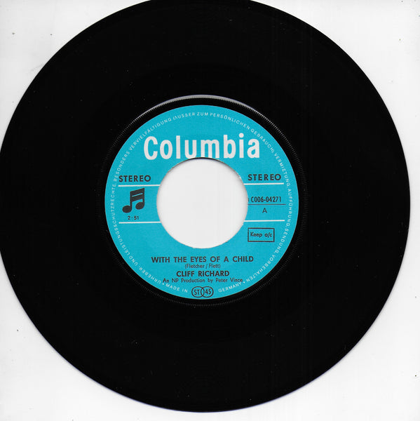 Cliff Richard - With the eyes of a child (Duitse uitgave)