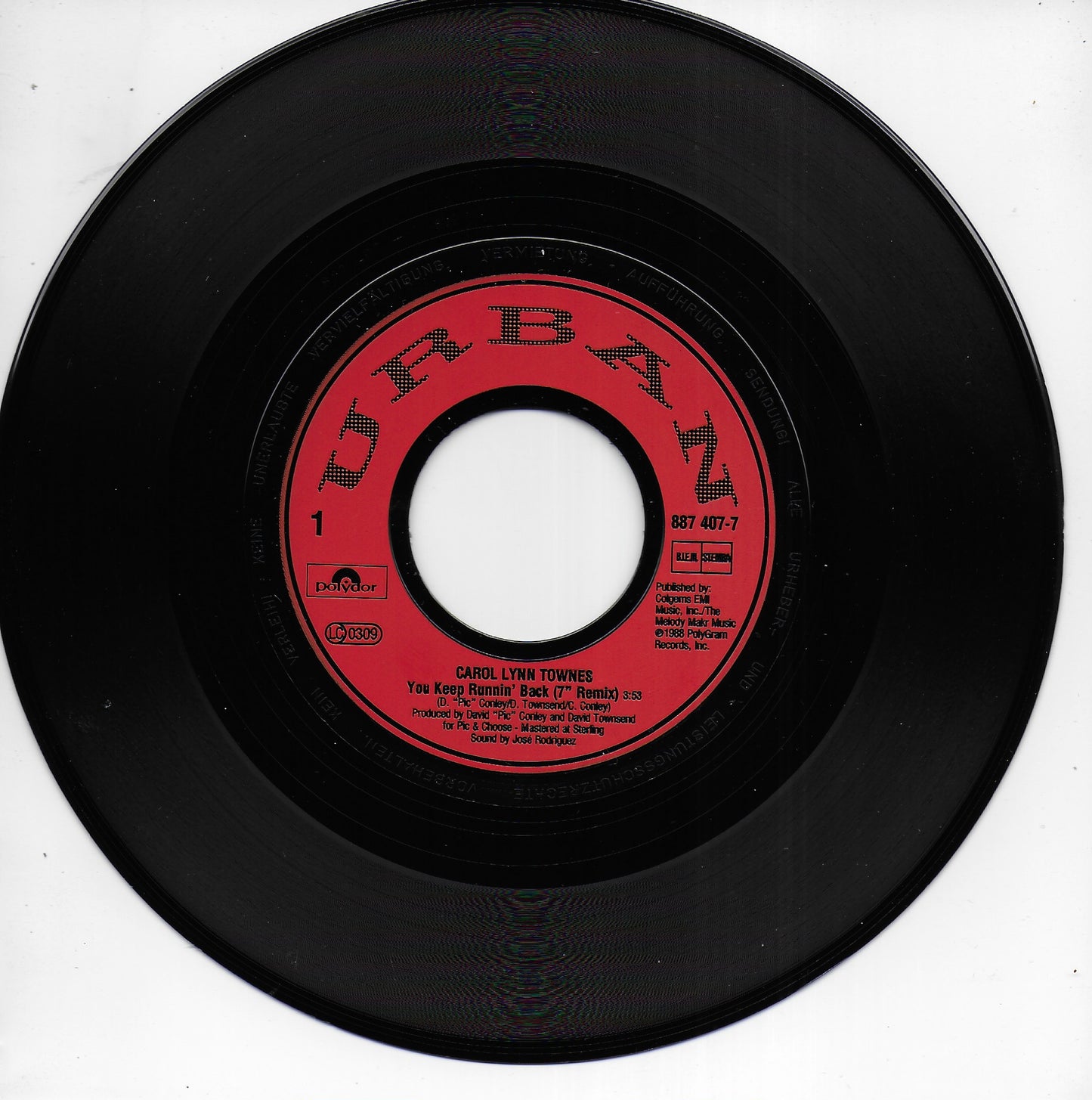 Carol Lynn Townes - You keep runnin' back