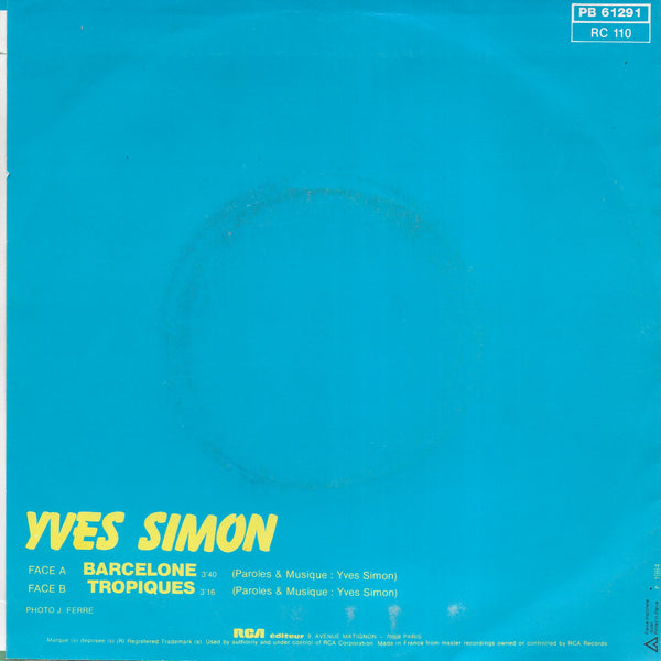 Yves Simon - Barcelone