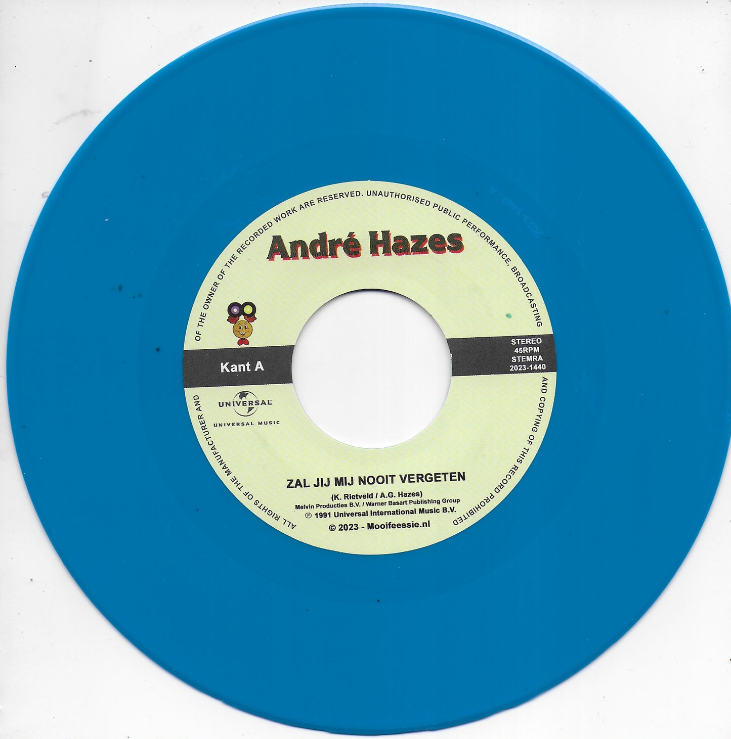 André Hazes - Zal jij mij nooit vergeten / Een vrouw uit het leven (Blue vinyl)