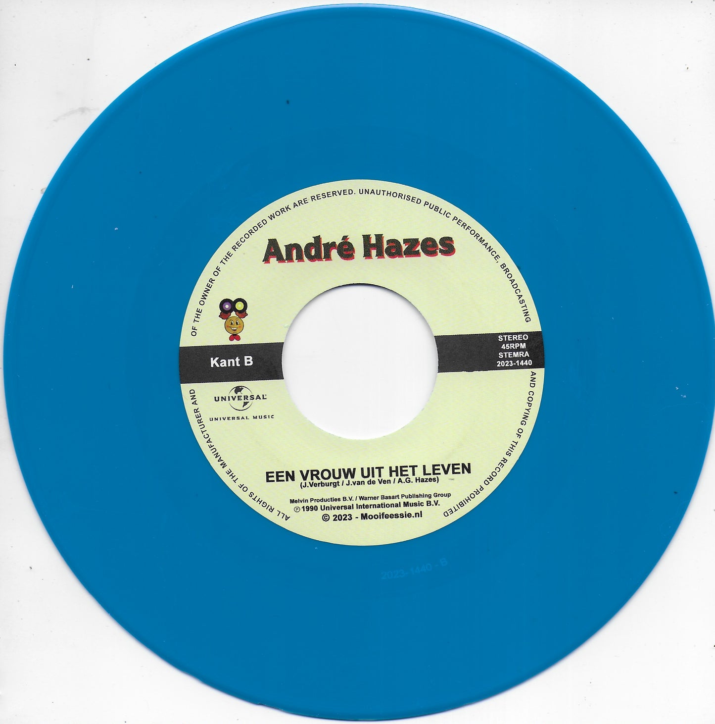 André Hazes - Zal jij mij nooit vergeten / Een vrouw uit het leven (Blue vinyl)