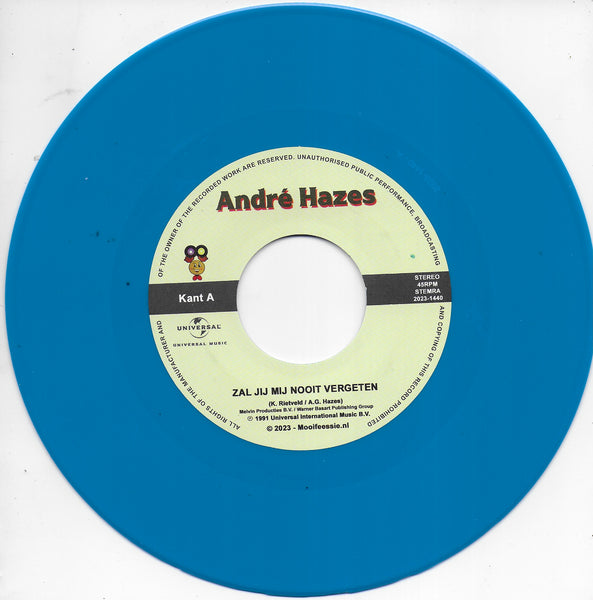 André Hazes - Zal jij mij nooit vergeten / Een vrouw uit het leven (Blue vinyl)