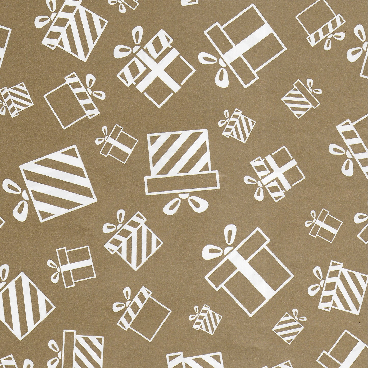 Cadeaupapier goud/wit