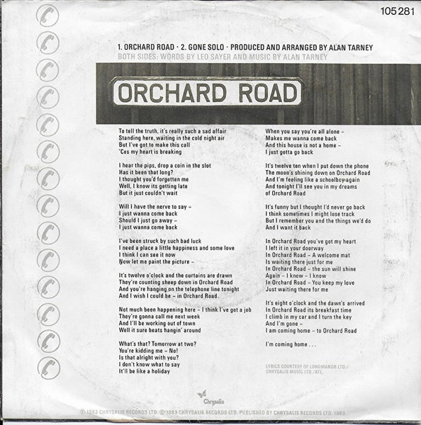 Leo Sayer - Orchard road