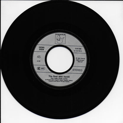 Real Milli Vanilli - Too late (true love)