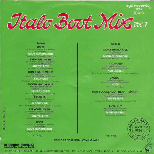 Various - Italo Boot Mix Vol. 7