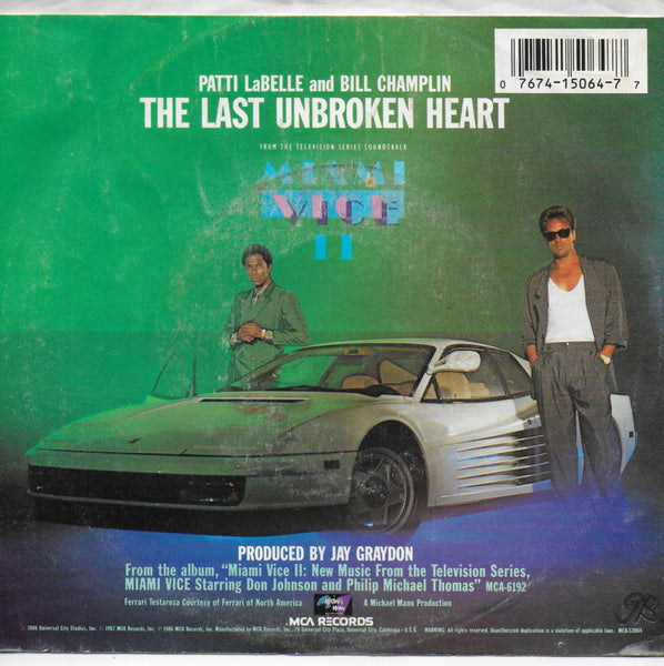 Patti LaBelle and Bill Champlin - The last unbroken heart (Amerikaanse uitgave)