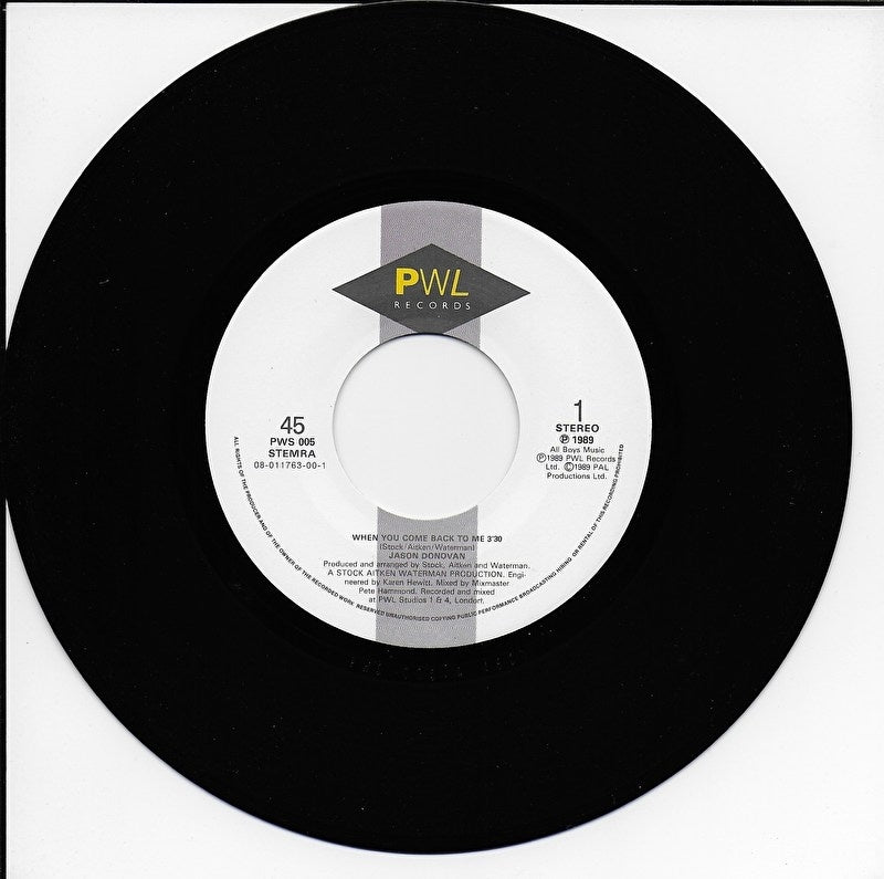 Jason Donovan - When you come back to me