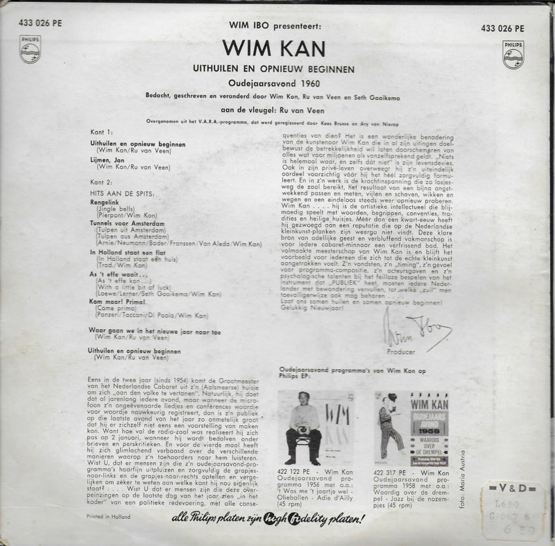 Wim Kan - Uithuilen en opnieuw beginnen