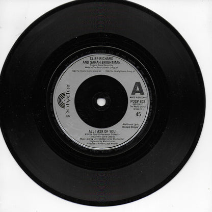 Cliff Richard and Sarah Brightman - All i ask of you (Engelse uitgave)