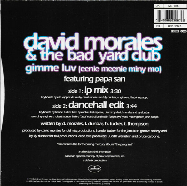 David Morales and The Bad Yard Club - Gimme luv (eenie meenie miny mo)