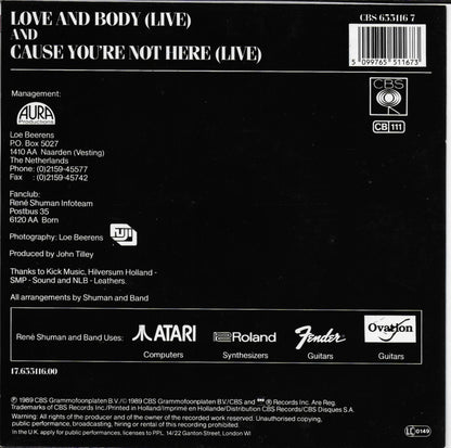 Rene Shuman and Band - Love and body (live)