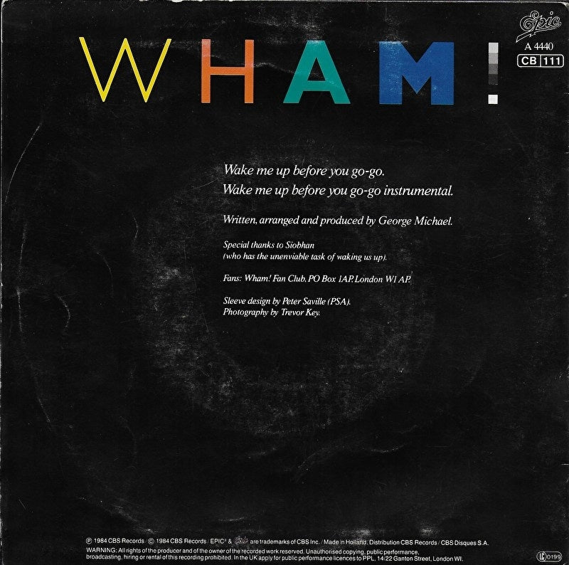 Wham! - Wake me up before you go go