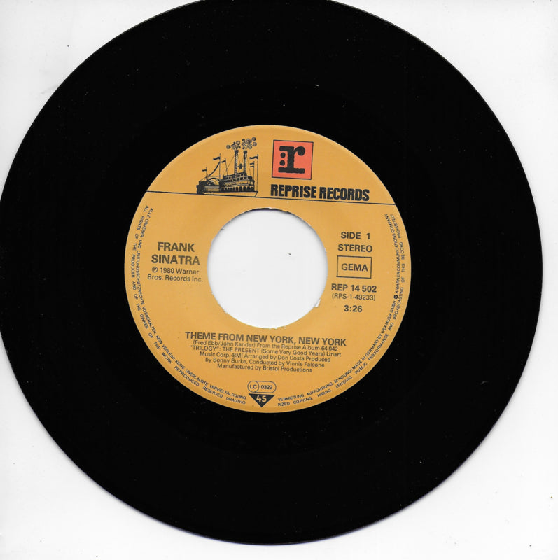 Frank Sinatra - Theme from New York, New York (Duitse uitgave)