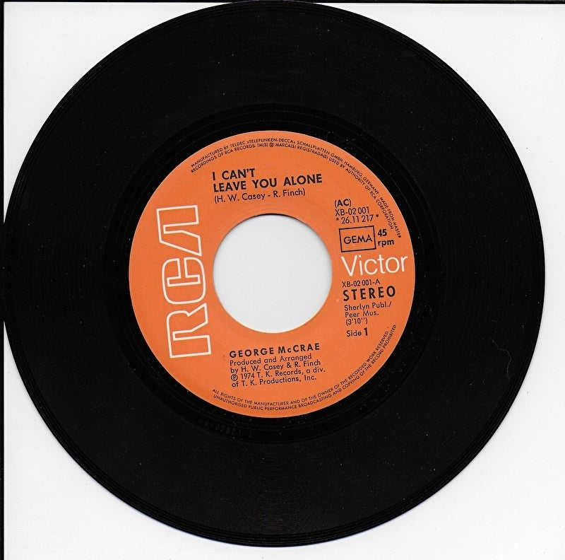 George McCrae - I can't leave you alone