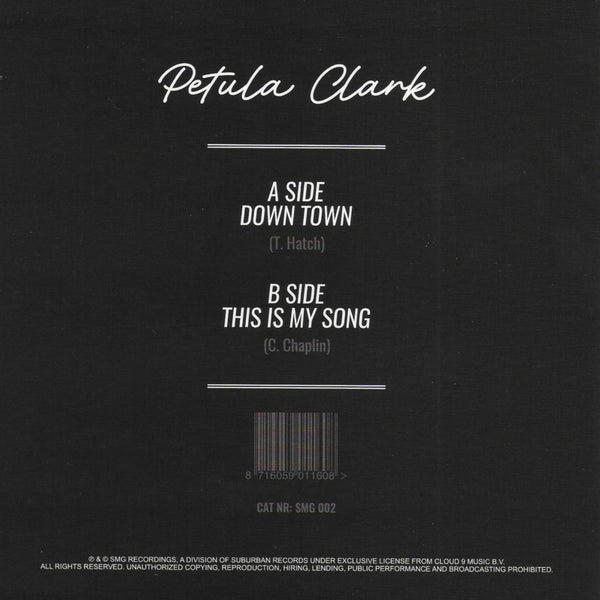 Petula Clark - Down town  / This is my song (Limited edition, lichtblauw vinyl)