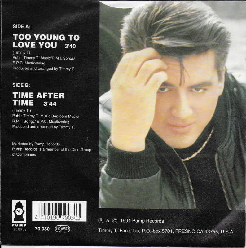 Timmy T - Too young to love you