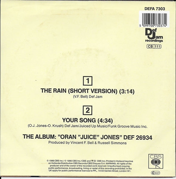 Oran "Juice" Jones - The rain