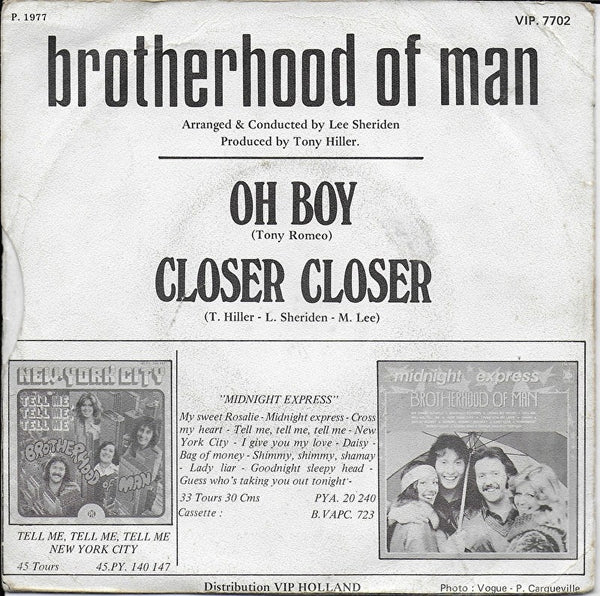 Brotherhood of Man - Oh boy