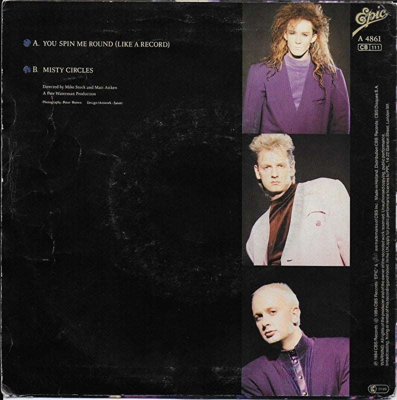 Dead or Alive - You spin me round (like a record)