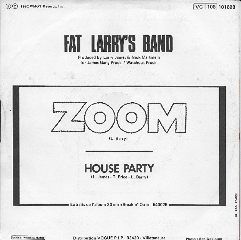 Fat Larry's Band - Zoom