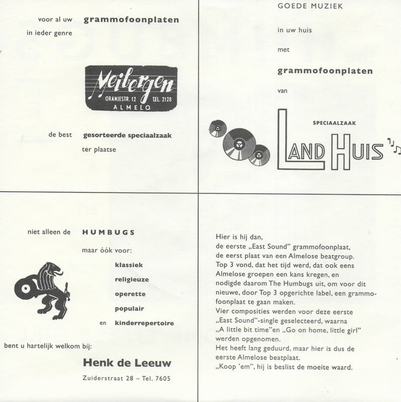 Humbugs - Go on home, little girl / A little bit time (Limited edition)